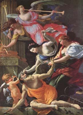 Simon Vouet Saturn,conquered by Amor (mk08) Spain oil painting art